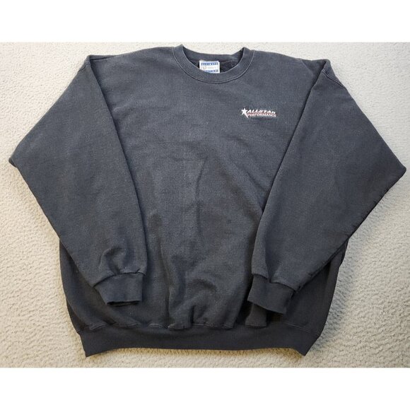 Hanes Other - Allstar Performance Race Car Parts Sweatshirt Mens Extra Large Black Embroidered
